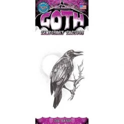 Halloween Makeup Tinsley Transfers The Raven Temporary Tattoos