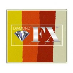 Diamond FX Face Paint Brands Diamond Split Cakes - Large Lobster Luau 2 (50 Gm)