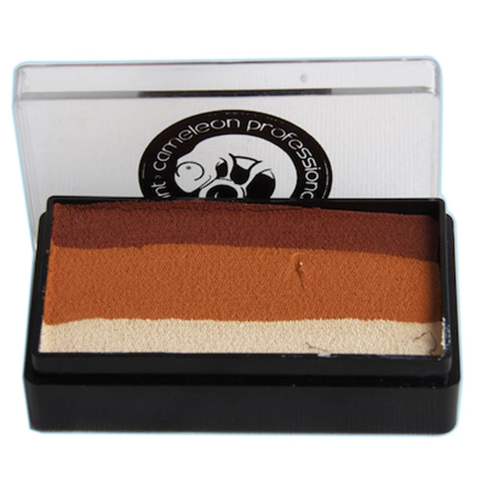 Cameleon Colorblock 1 Stroke Split Cakes - African Sunset (30 Gm) Face Paint Brands 1 Cameleon Colorblock 1 Stroke Split Cakes - African Sunset (30 Gm) Face Paint Brands