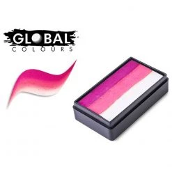 Global Body Art Face Paint Brands Global Colours Fun Stroke Split Cake - Pretty In Pink (30 Gm)