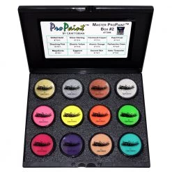 Face Paint Brands Graftobian ProPaint 12 Color Metallic/Neon Master Palette