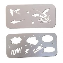 Air Brush Supplies GraffitiEyes Arrows & Action Bubbles Booster Pak Stencil Kit
