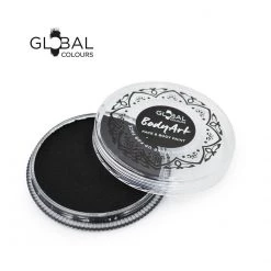 Global Body Art Face Paint Brands Global Colours Black Face Paint - Standard Soft Black (32 Gm)