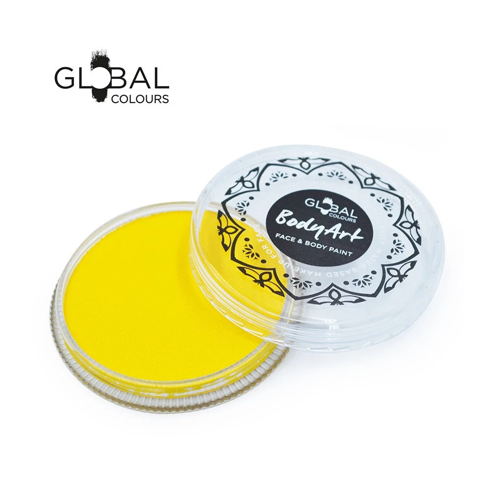 Global Body Art Global Colours Yellow Face Paint - Standard Yellow (32 Gm) Face Paint Brands 1 Global Body Art Global Colours Yellow Face Paint - Standard Yellow (32 Gm) Face Paint Brands
