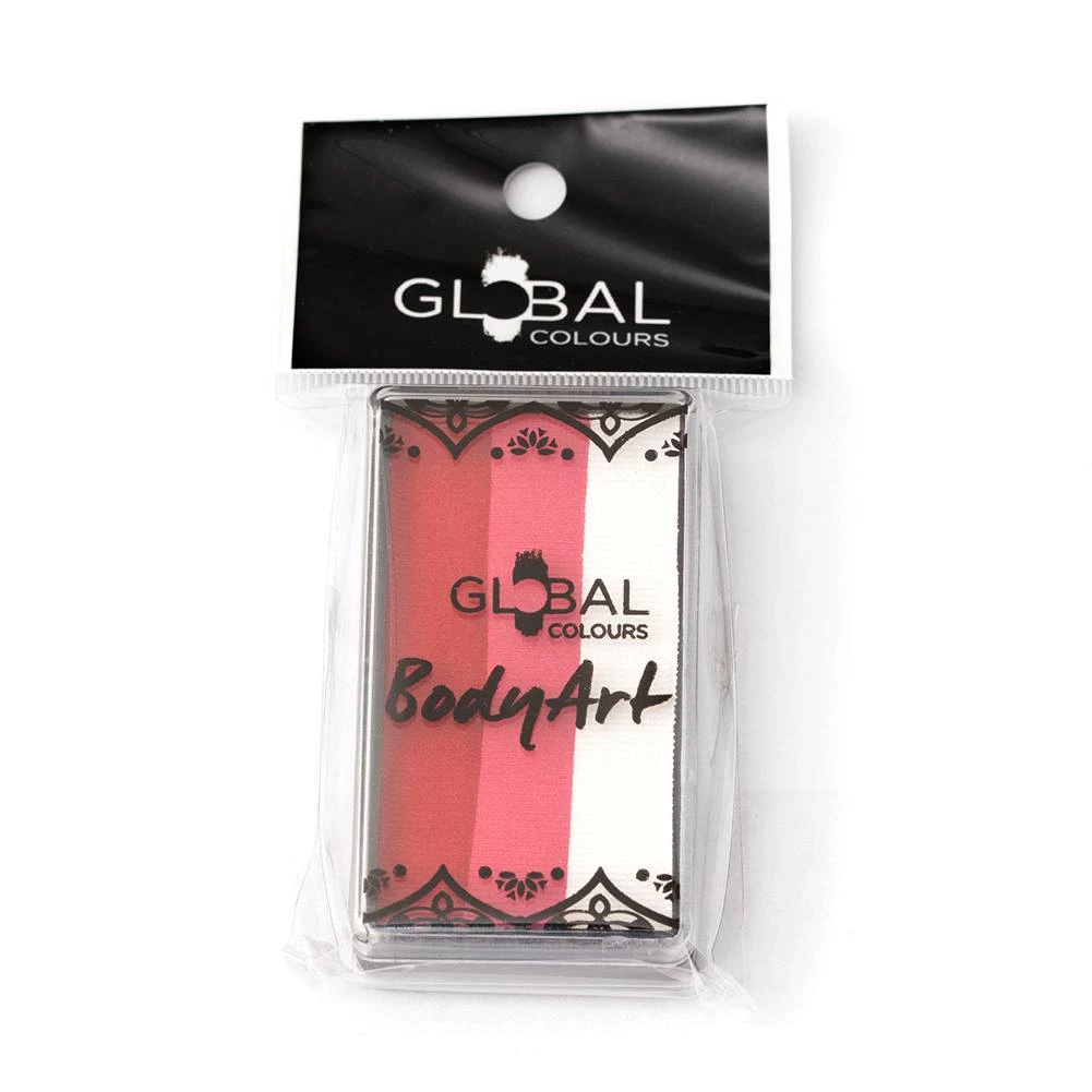 Global Body Art Global Colours Magnetic One Stroke Split Cake - Ruby Rose (Hawaii) (25 Gm) 2 Global Body Art Global Colours Magnetic One Stroke Split Cake - Ruby Rose (Hawaii) (25 Gm)
