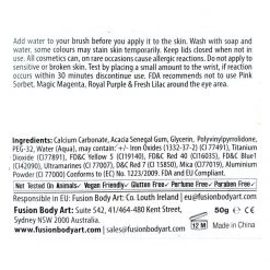 Face Paint Brands Fusion Body Art Rainbow Split Cake - Frozen Shimmer (50 Gm)