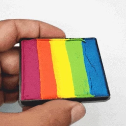 Face Paint Brands Fusion Body Art Rainbow Split Cake - Rainbow Joy (50 Gm)