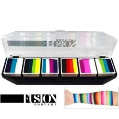 Fusion Body Art Spectrum Palette - Rainbow Burst (6 Cakes/10 Gm)