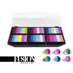 Fusion Body Art & FX Spectrum Palette - Leanne's Happy Pixie Petal Palette (6 Cakes/25 Gm) Face Paint Brands
