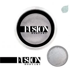 Fusion Body Art Face & Body Paint - Pearl Metallic Silver (32 Gm) Face Paint Brands