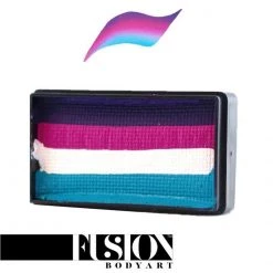 Fusion Body Art One Stroke Split Cake - Wild Berry (30 Gm) Face Paint Brands