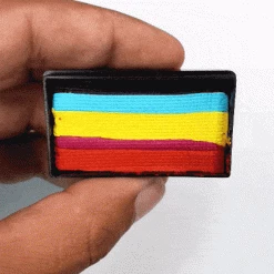 Fusion Body Art One Stroke Split Cake - Leanne's Rainbow (30 Gm) Face Paint Brands