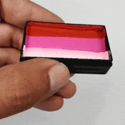 Fusion Body Art One Stroke Split Cake - Bold Rose (30 Gm) Face Paint Brands