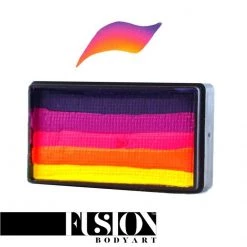 Fusion Body Art One Stroke Split Cake - Leanne's Neon Nirvana (30 Gm)