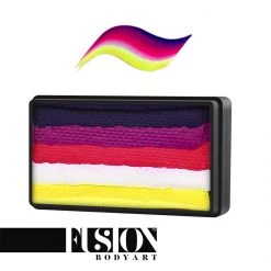 Fusion Body Art One Stroke Split Cake - Leanne's Berry Butterfly (30 Gm) Face Paint Brands