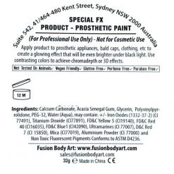 Face Paint Brands Fusion Body Art - UV Neon Orange FX (32 Gm)