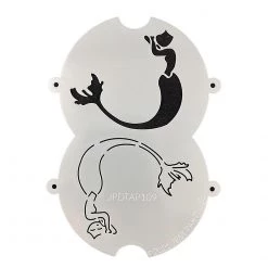 TAP Stencils TAP Face Paint Double Stencils - Long Tail Mermaid (109)