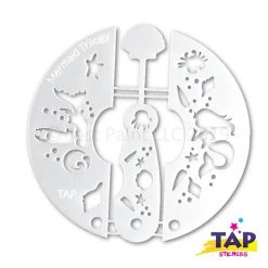 TAP Stencils TAP Face Paint Stencil Set - Mermaid Trilogy Air Brush Supplies