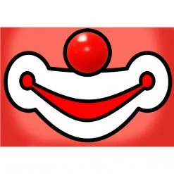 ClownAntics Clown Mask Cover- Auguste, 2-ply Reusable Face Mask Masks