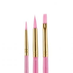 Brushes & Tools Snazaroo Starter Brush Set - Pink (Set Of 3)