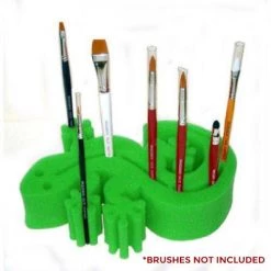 Ruby Red Paints Brushes & Tools Ruby Red Gecko Brush Holders - Green