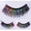 West Bay Costume Fake Eyelashes - Black W/ Color