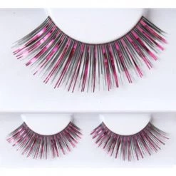 Kryolan Costume Fake Eyelashes - Fuchsia/Black