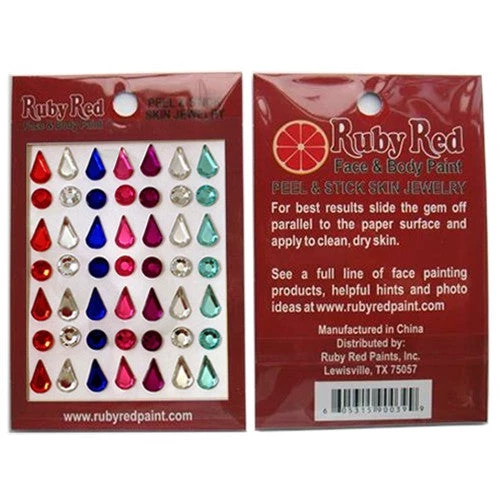 Ruby Red Paints Ruby Red Stickable Gems Glitter & Glitter Tattoo 1 Ruby Red Paints Ruby Red Stickable Gems Glitter & Glitter Tattoo