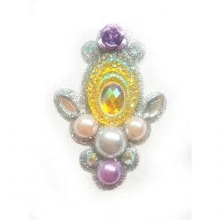 Clown Antics Glitter & Glitter Tattoo Gem Cluster - Royalty (1/pk)