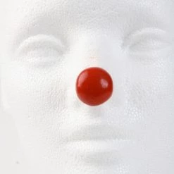 Jim Howle Clown Nose Tips - Red Round Size A (Quarter) - 15/16" Professional Noses