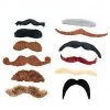 Fun Express Polyester Mustache Assortment (12/pack) Moustaches