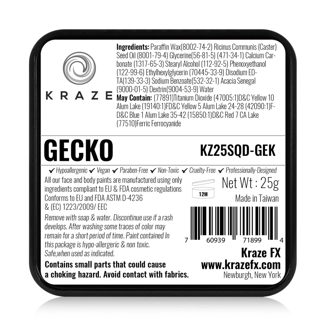 Kraze FX Dome Cake - Gecko (25 Gm) Face Paint Brands 4 Kraze FX Dome Cake - Gecko (25 Gm) Face Paint Brands