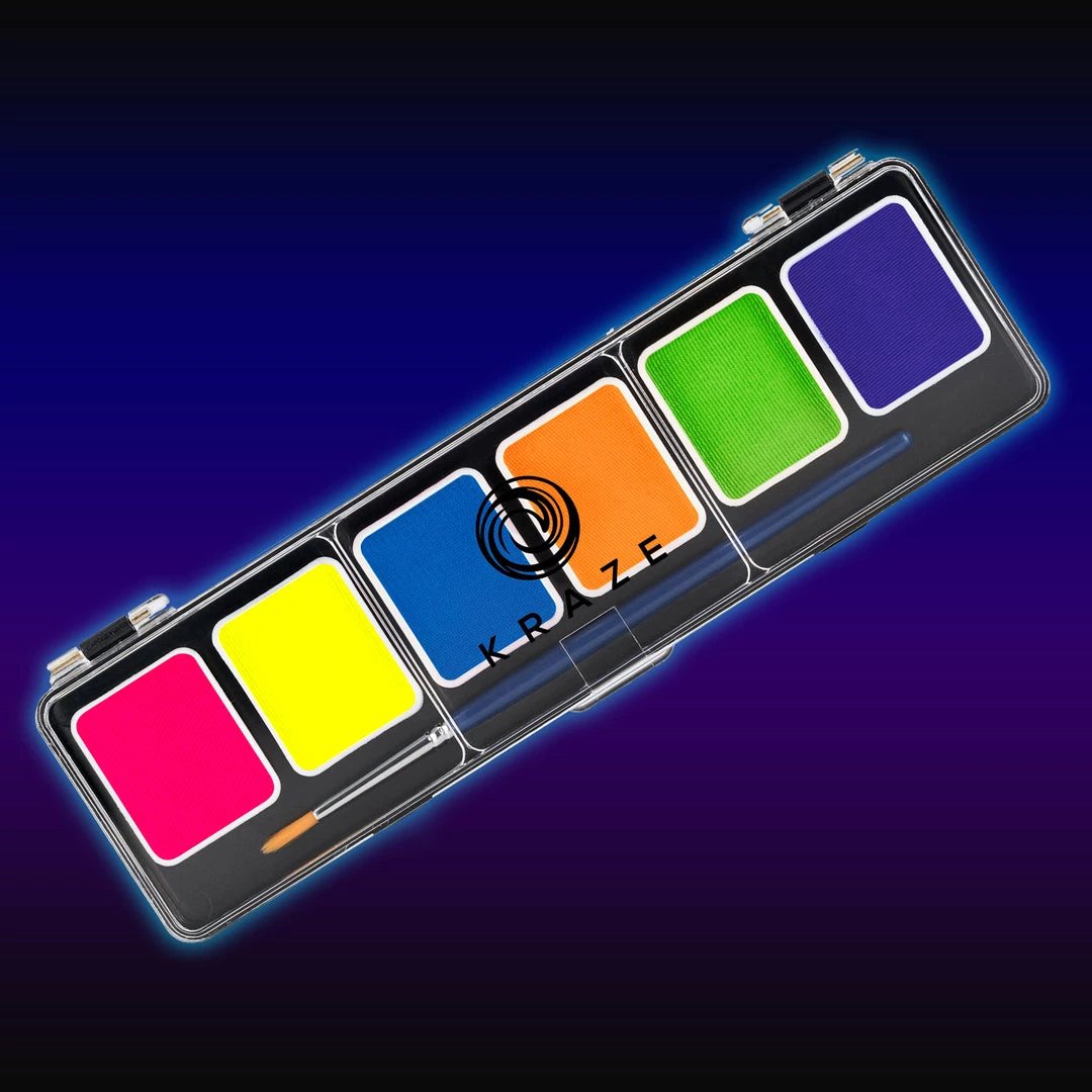 Kraze FX 6 Color Palette - Neon (6 X 6 Gm) 2 Kraze FX 6 Color Palette - Neon (6 X 6 Gm)