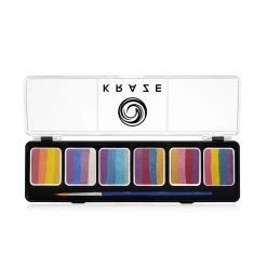 Face Paint Brands Kraze FX 6 One Stroke Metallic Split Cake Palette - Splash Glam (6 X 6 Gm)