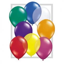 Balloons By Color Qualatex 5" Round -100ct - Jeweltone Assortment