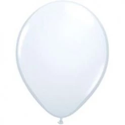 Qualatex 5" Round - 100ct - White Balloons By Color