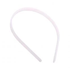 Clown Antics White Plastic Headbands - 12 Pack (1/4")