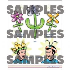 Clown Antics Balloon Accessories Colorful Restaurant Syle Balloon Menu - Wands & Flowers