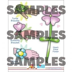 Clown Antics Balloon Accessories Colorful Restaurant Syle Balloon Menu - Wands & Flowers