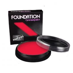 Mehron Foundation Grease - Really Bright Red (1.25 Oz) Makeup