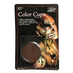 Makeup Mehron Grease Color Cups - Brown (0.5 Oz)