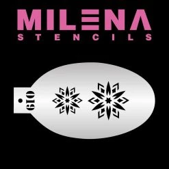 Air Brush Supplies Milena Stencils - Snowflakes 019