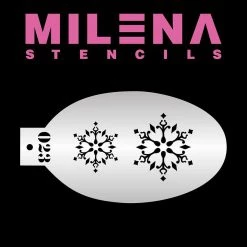 Air Brush Supplies Milena Stencils - Snowflakes 023