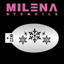Air Brush Supplies Milena Stencils - Snowflakes 027