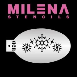 Milena Stencils - Snowflakes 028 Air Brush Supplies