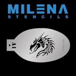 Air Brush Supplies Milena Stencils - Dragon A1