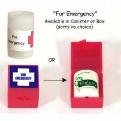 Fun Inc Mini Toilet Paper Roll Gag - For Emergencies Only Hospital Clown Props