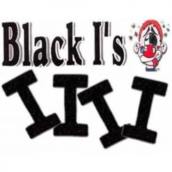 Clown Supplies Inc. Stickers, Give Aways Foam Letters - Black I's (48/bag)