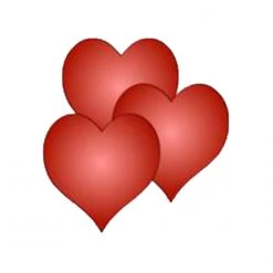 Clown Supplies Inc. Bubba's Foam Fetti Hearts - Red Hearts (50 Pack)