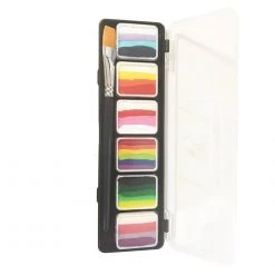 Beginner Face Paint PartyXplosion Special FX Split Cake Palette 43698 (6 X 6 Gm)